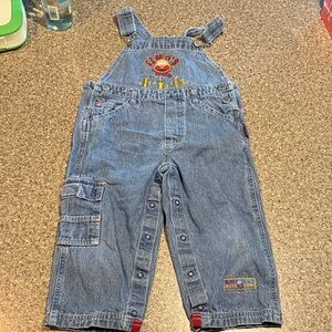 Y2k sesame street elmo overalls
